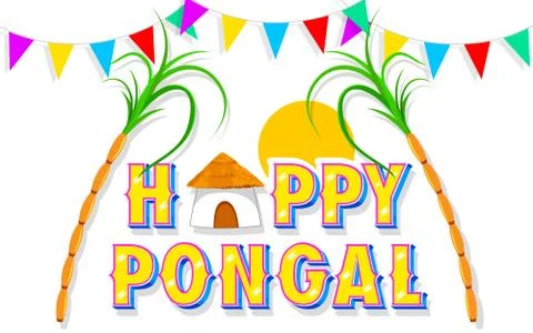 Happy Pongal Stock Illustration