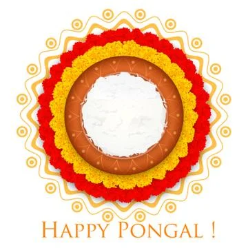 Happy Pongal Stock Illustration