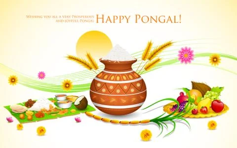 Happy Pongal Stock Illustration