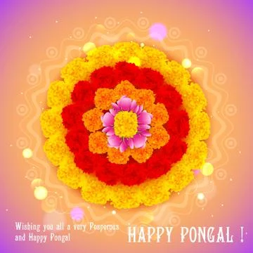 Happy Pongal Stock Illustration
