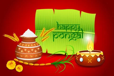 Happy Pongal Stock Illustration