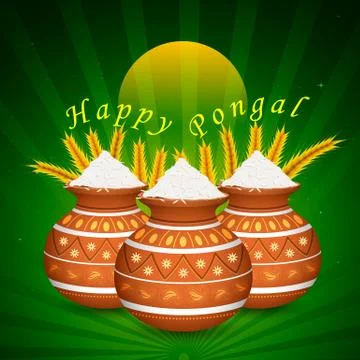 Happy Pongal Stock Illustration