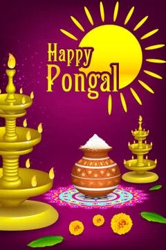Happy Pongal Stock Illustration