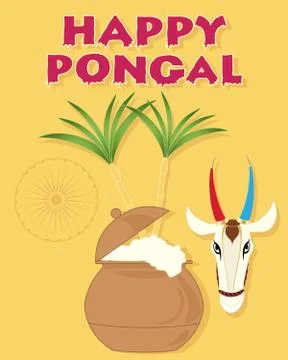 Happy pongal Stock Illustration