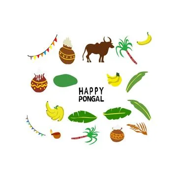 Happy pongal Stock Illustration
