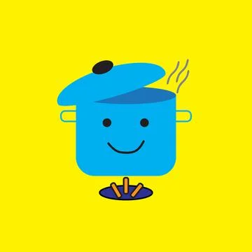 Happy pot Stock Illustration