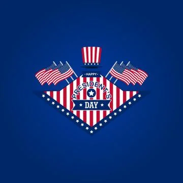 Happy President's Day America design background. Vector illustration Stock Illustration