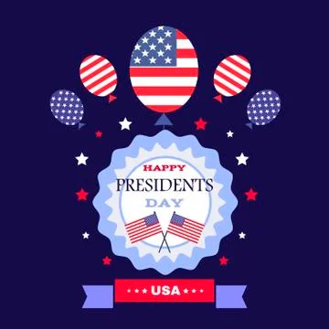 Happy Presidents Day Stock Illustration
