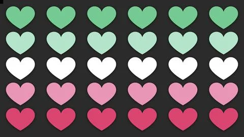 Happy Pride Month Abrosexual Pride Flag Heart Line Background Stock Illustration