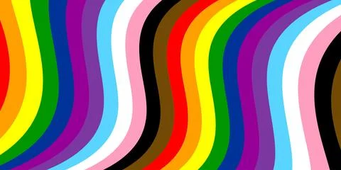 Happy Pride month background vector. LGBTQ community symbol with rainbow, p.. Ilustração Stock