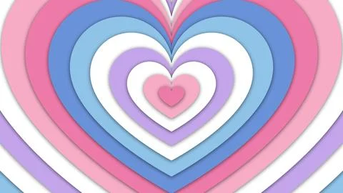 Happy Pride Month Bigender Pride Flag Heart Tunnel Background Stock Illustration