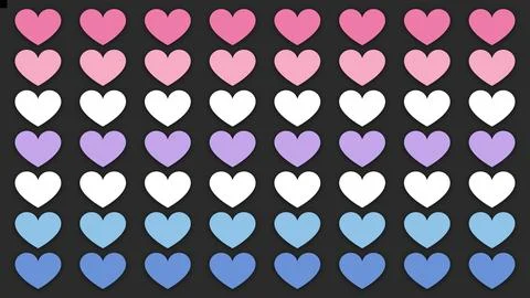 Happy Pride Month Bigender Pride Flag Heart Line Background Stock-Illustration