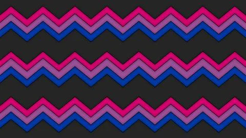 Happy Pride Month Bisexual Pride Flag Horizontal Background Stock Illustration