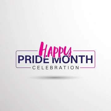 Happy Pride Month Celebration Stock Illustration