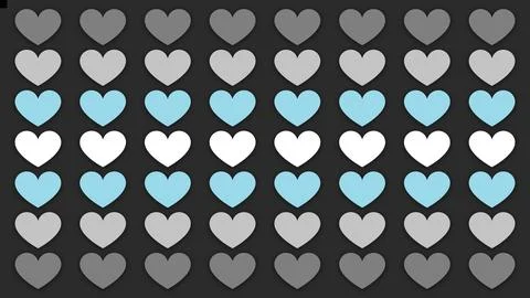 Happy Pride Month Demiboy Pride Flag Heart Line Background Stock Illustration