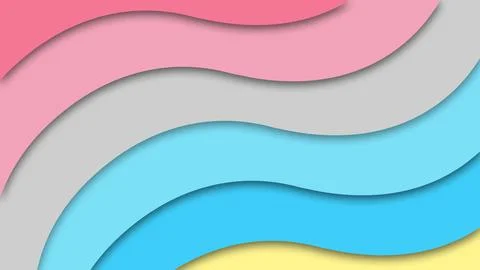 Happy Pride Month Genderflux Pride Flag Wave Background Illustrazione stock