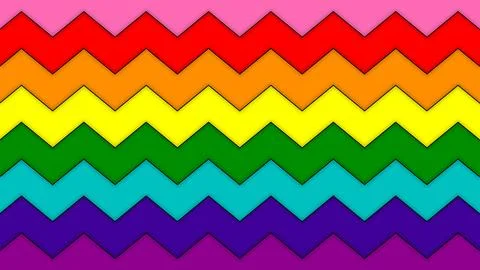 Happy Pride Month Gilbert Baker Pride Flag Horizontal Background Stock Illustration