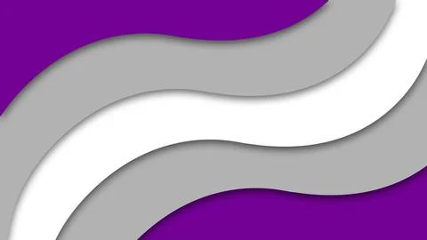 Happy Pride Month Graysexual Pride Flag Wave Background Illustrazione stock