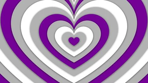Happy Pride Month Graysexual Pride Flag Heart Tunnel Background Stock Illustration