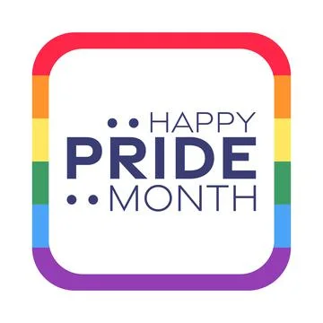 Happy Pride Month, June. Vector illustration. Holiday poster. Stockillustratie