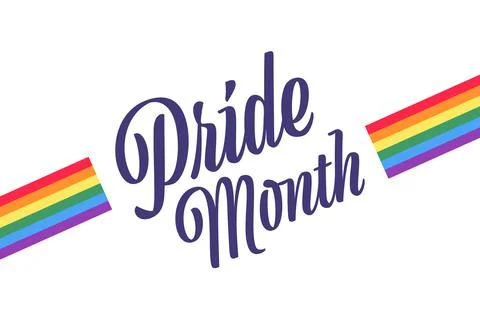 Happy Pride Month, June. Vector illustration. Holiday poster. Illustrazione stock
