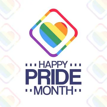 Happy Pride Month, June. Vector illustration. Holiday poster. Stock Illustration