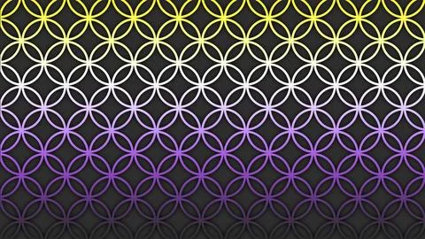 Happy Pride Month Non-binary Flag Circle Background Stock Illustration