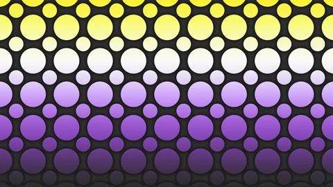 Happy Pride Month Non-binary Pride Flag Bubble Background Stock Illustration