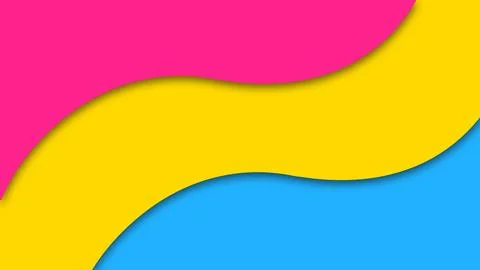 Happy Pride Month Pansexual Pride Flag Wave Background Stock Illustration