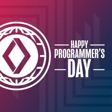 Happy Programmers Day. Holiday concept. Template for background, banner, card 스톡 일러스트