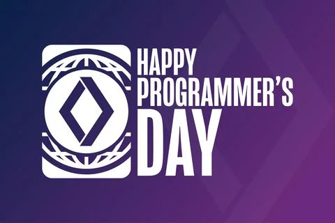 Happy Programmers Day. Holiday concept. Template for background, banner, card Stock Illustration