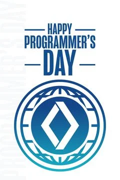 Happy Programmers Day. Holiday concept. Template for background, banner, card Stock-Illustration