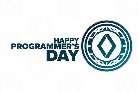 Happy Programmers Day. Holiday concept. Template for background, banner, card Stock Illustration