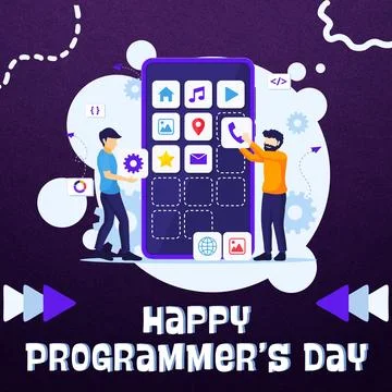 Happy Programmers Day Stock-Illustration