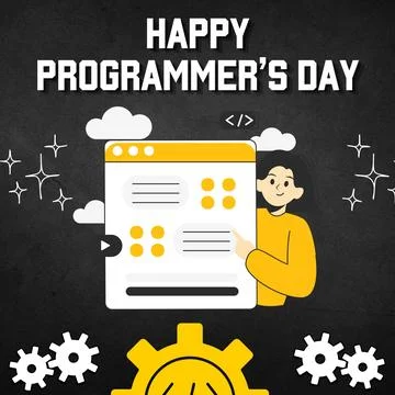 Happy Programmers Day Stock-Illustration