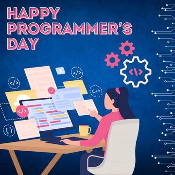 Happy Programmers Day Stock-Illustration
