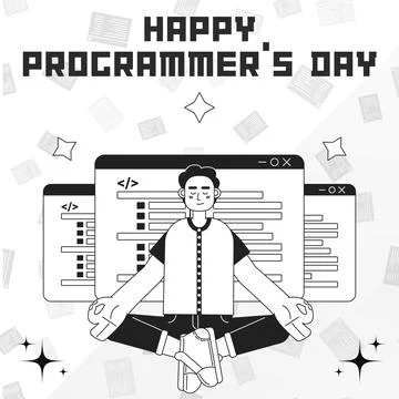 Happy Programmers Day Stock-Illustration