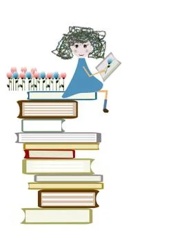 Happy pupils Stock Illustration
