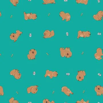 Happy puppies Stock Illustration