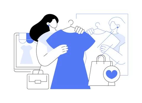 Happy with purchase isolated cartoon vector illustrations. Ilustración de archivo