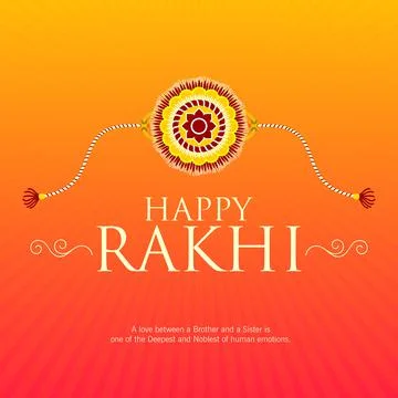 Happy rakhi vector background Stock Illustration