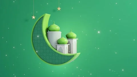 Happy ramadan greetings text Stock Footage 185836754