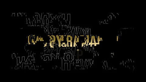 Happy Ramadan text animation Stock Footage 329379542