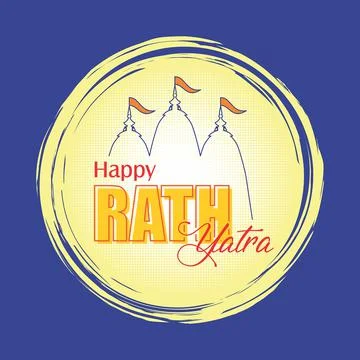 Happy Rath Yatra Vector Stock Illustration