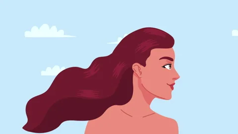 happy redhead women naked animation Stock Video Pond5