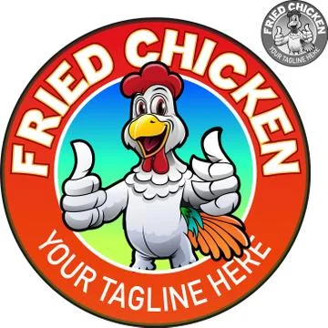 Happy rooster mascot Stock Illustration