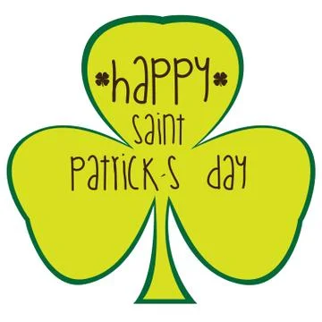 Happy Saint Patrick day Stock Illustration