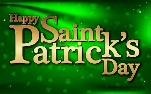 Happy Saint Patricks Day background Stock Illustration