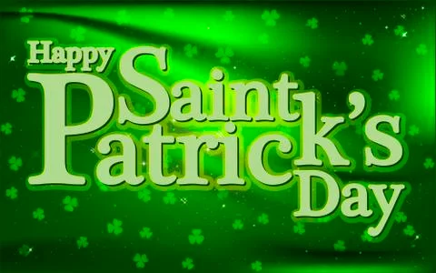 Happy Saint Patricks Day background Stock Illustration