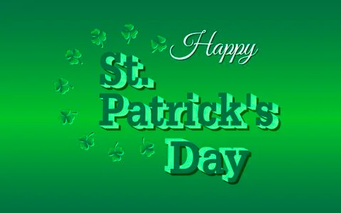 Happy Saint Patricks Day background Stock Illustration